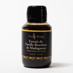 Extrait de vanille Bourbon de Madagascar Liquide avec grains 300g/L 100ml